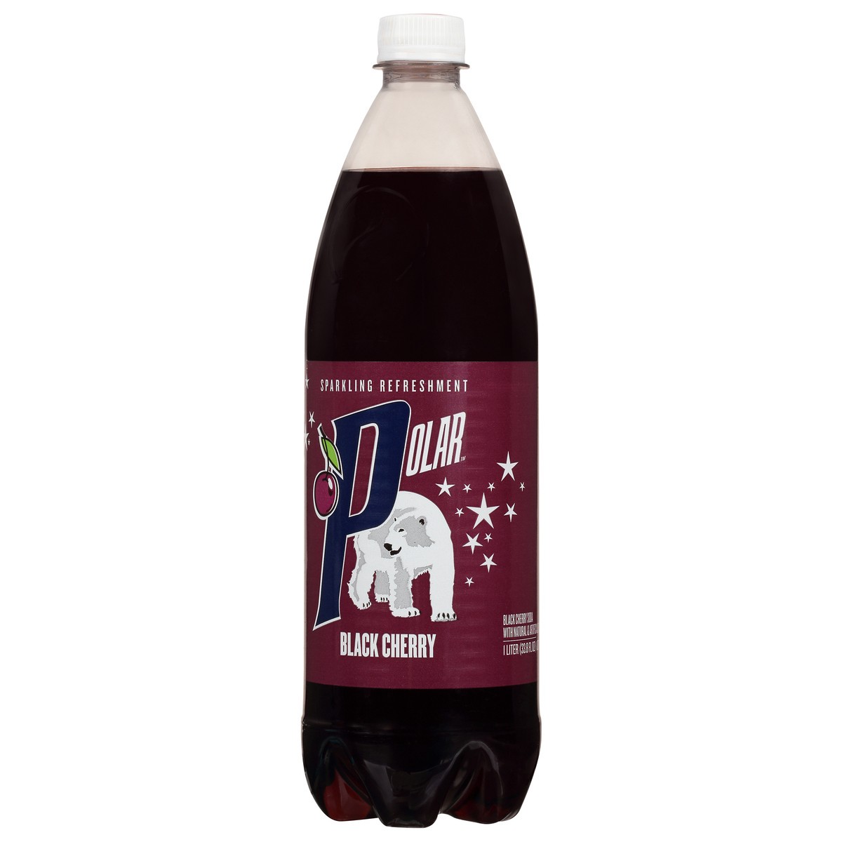 slide 2 of 11, Polar Black Cherry Flavored Soda, 33.8 fl oz