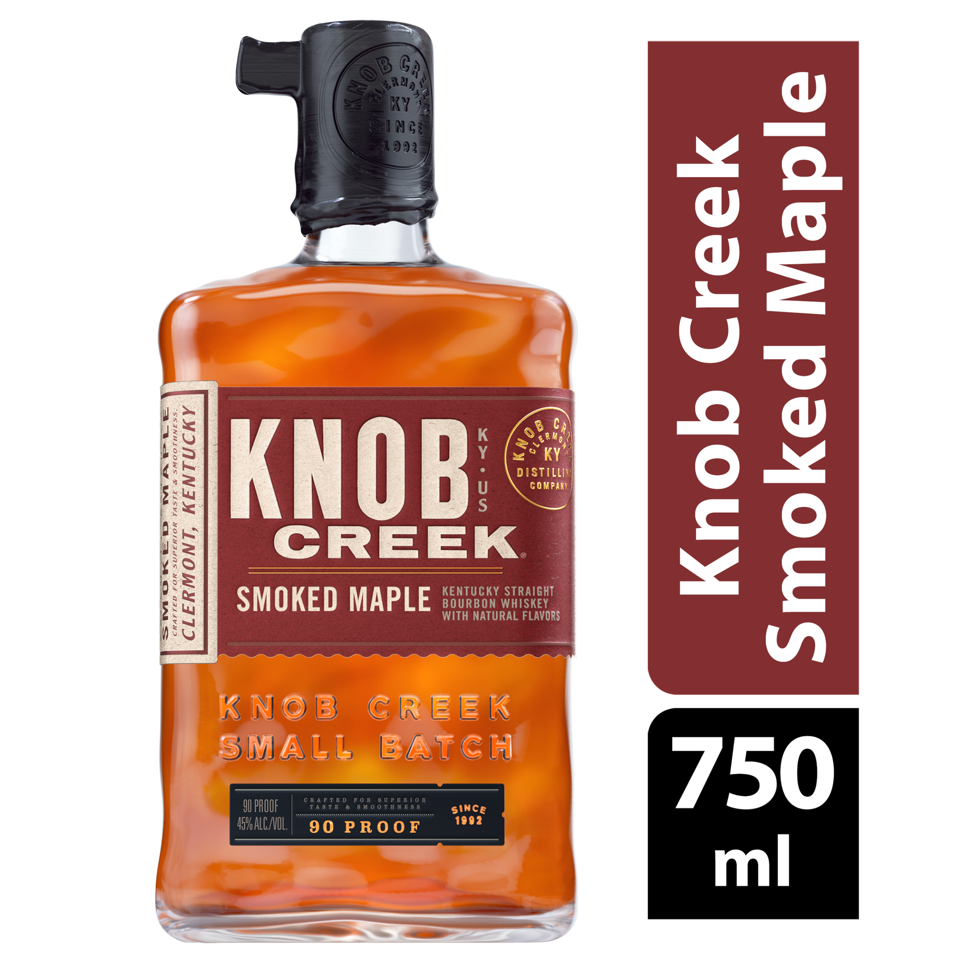 slide 1 of 2, Knob Creek Smoked Maple Kentucky Straight Bourbon Whiskey 750 ml, 750 ml