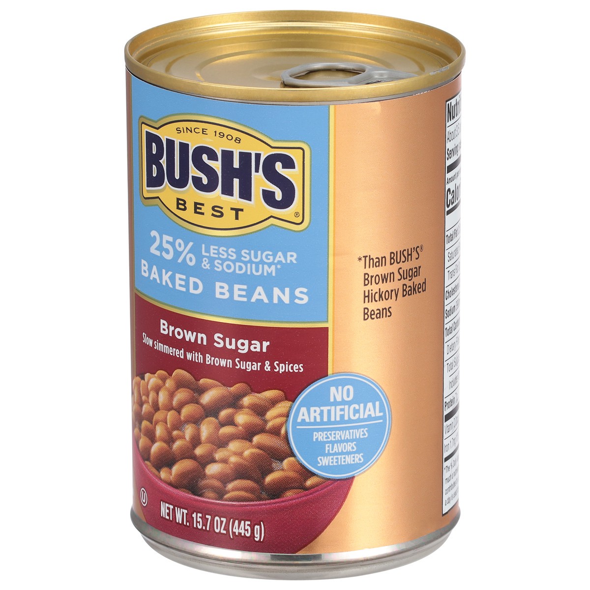 slide 9 of 9, Bush's Best Bush's Brown Sugar Reduced Sodium & Sugar Baked Beans 15.7 oz, 15.7 oz