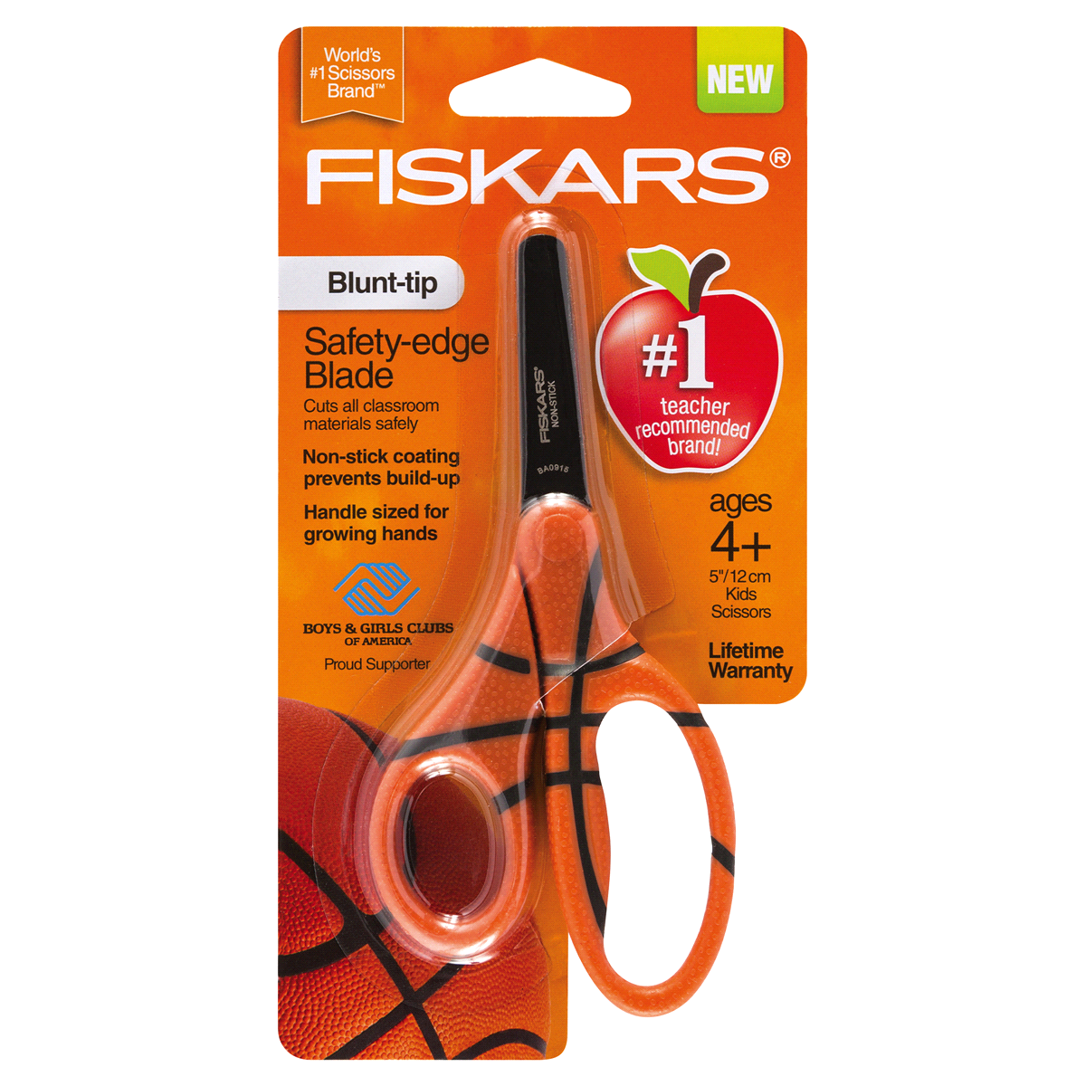 slide 2 of 4, Fiskars MVP Blunt Tip Scissors, 5 in