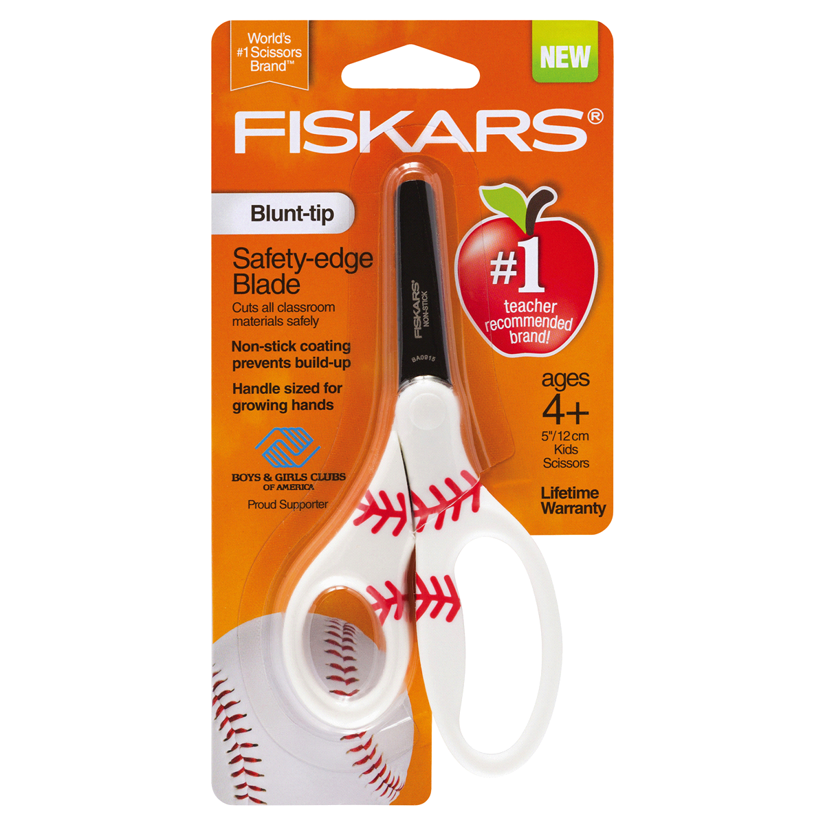 slide 4 of 4, Fiskars MVP Blunt Tip Scissors, 5 in