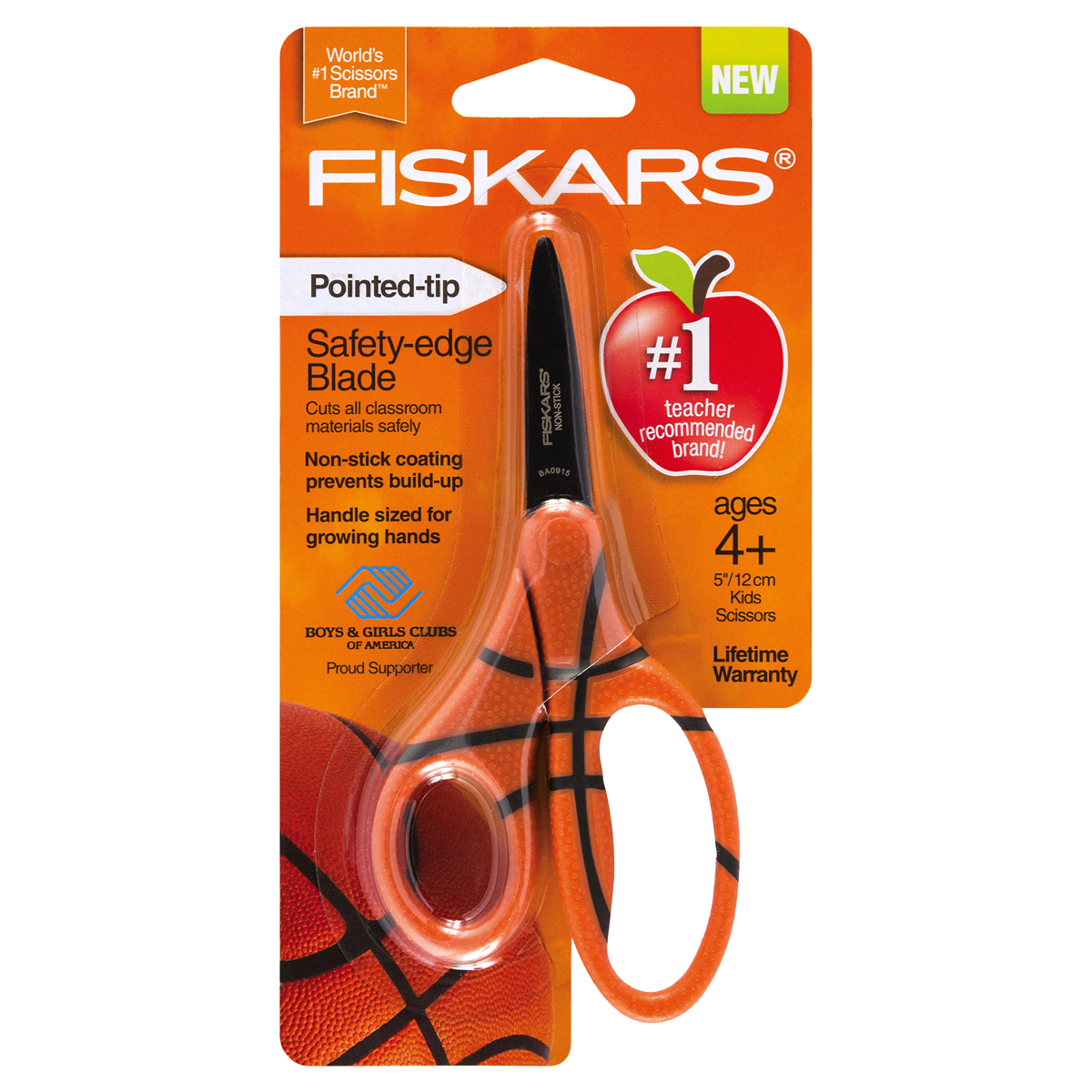 slide 2 of 4, Fiskars MVP Pointed Tip Kids Scissors, 5 in