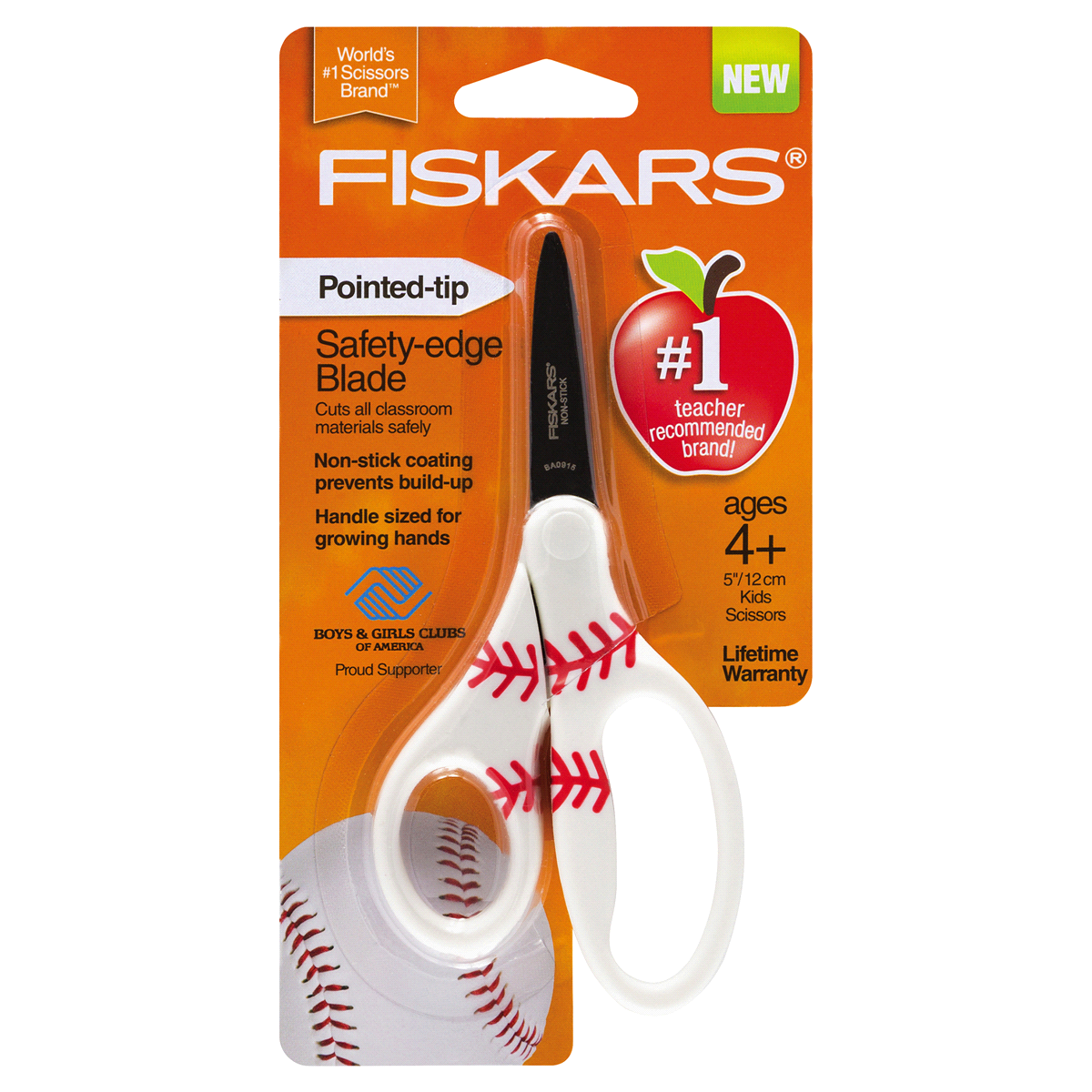 slide 4 of 4, Fiskars MVP Pointed Tip Kids Scissors, 5 in