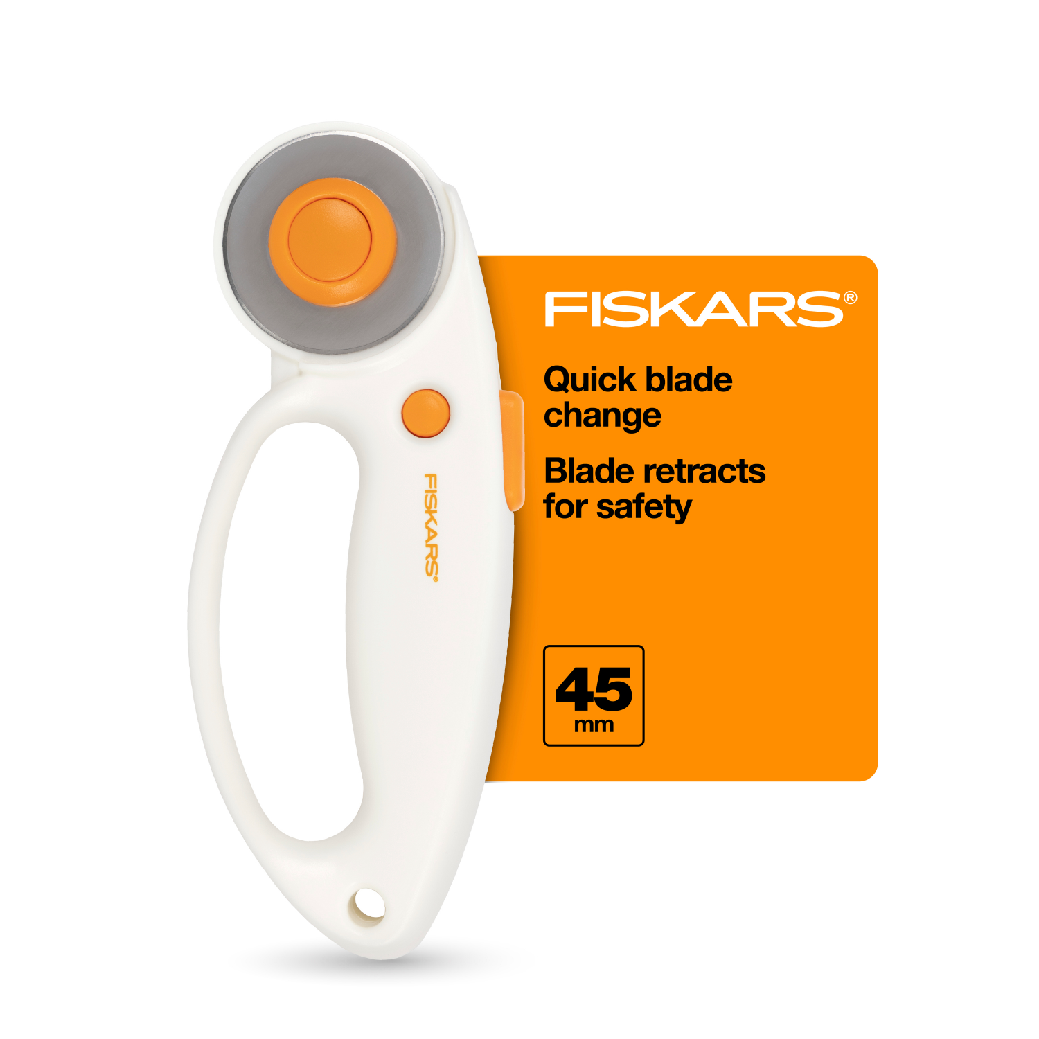 slide 3 of 4, Fiskars Loop 45mm Multiple Layers Rotary Cutter 1 ea, 1 ct