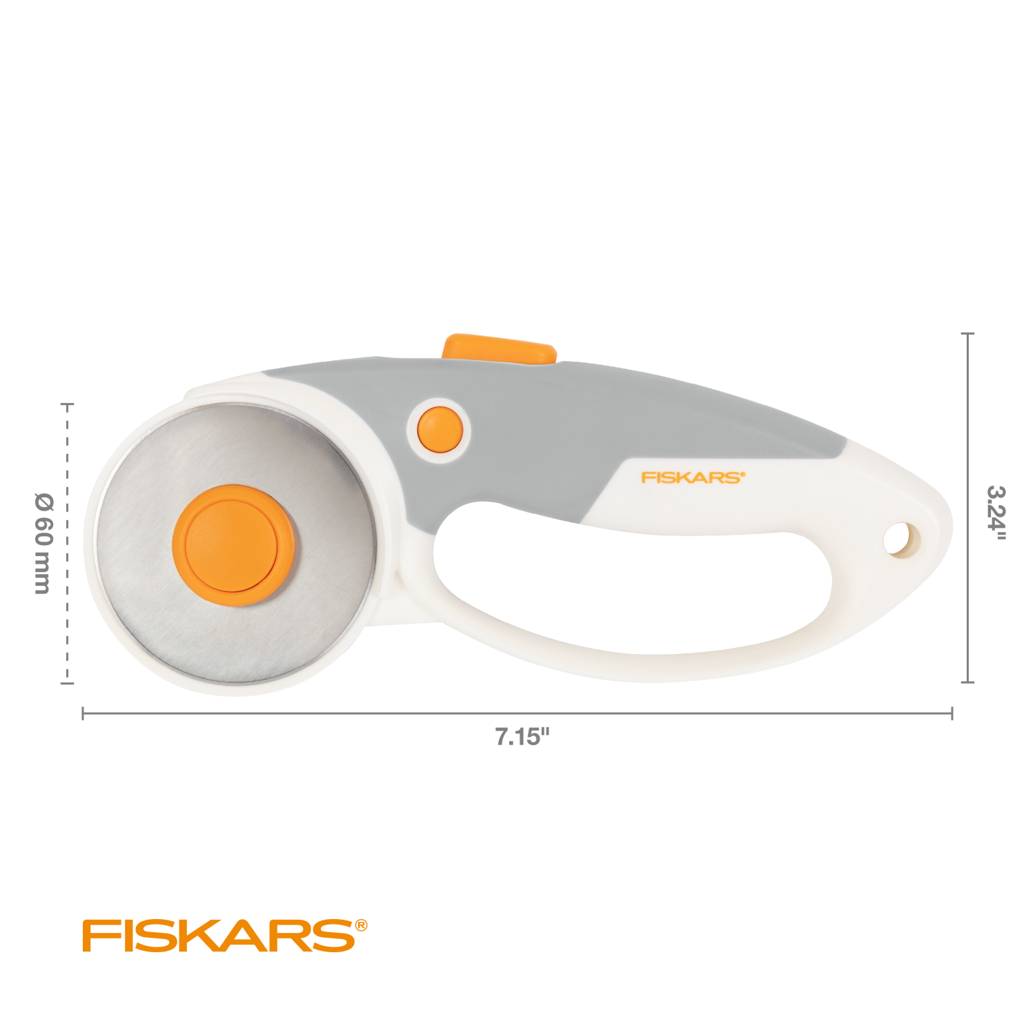 slide 3 of 4, Fiskars Titanium Loop Rotary Cutter 60 mm, 60 mm