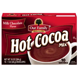 Our Family Milk Chocolate Hot Cocoa Mix- 10 ct