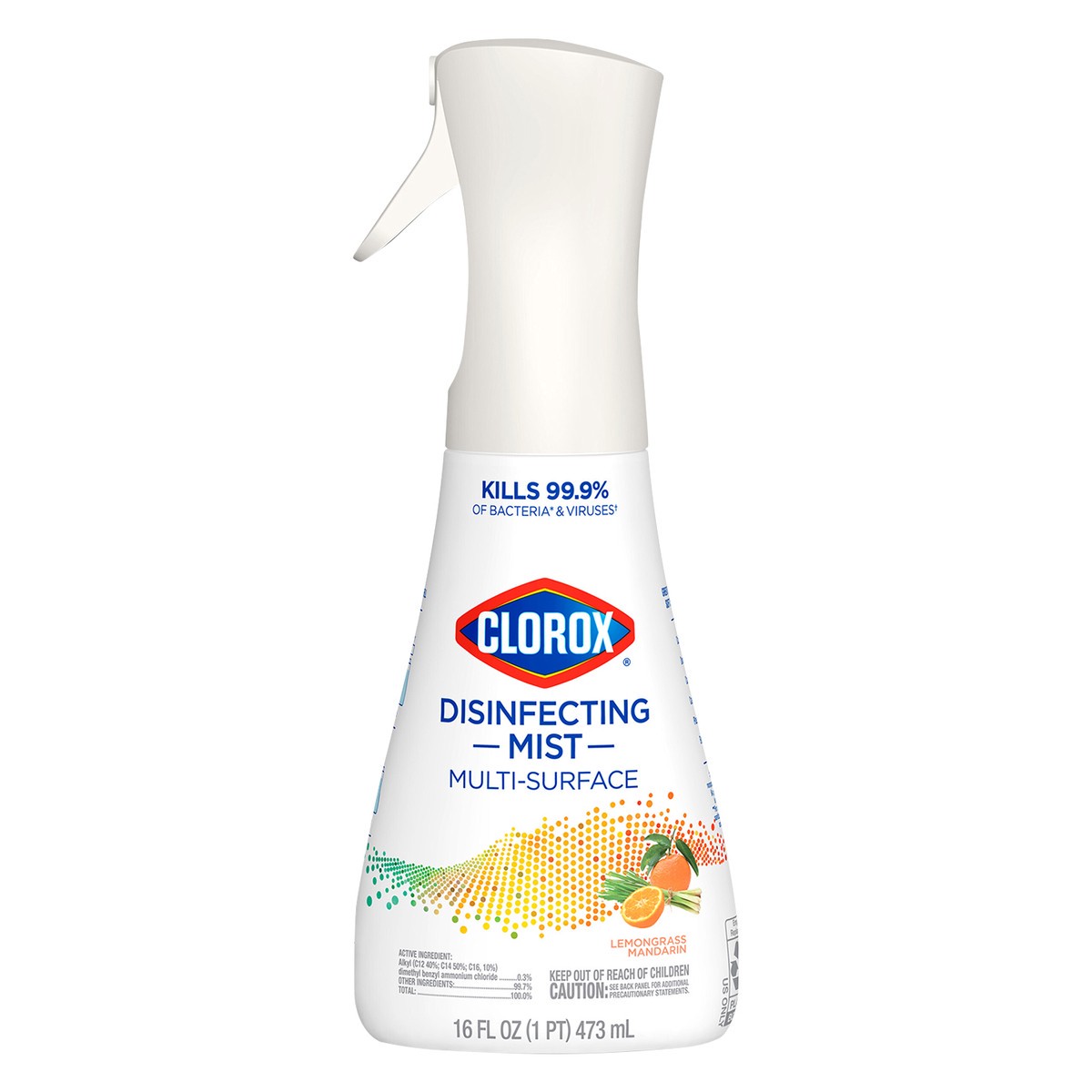 slide 1 of 2, Clorox Disinfecting Mist Lemongrass Mandarin Disinfecting Spray, 16 fl oz