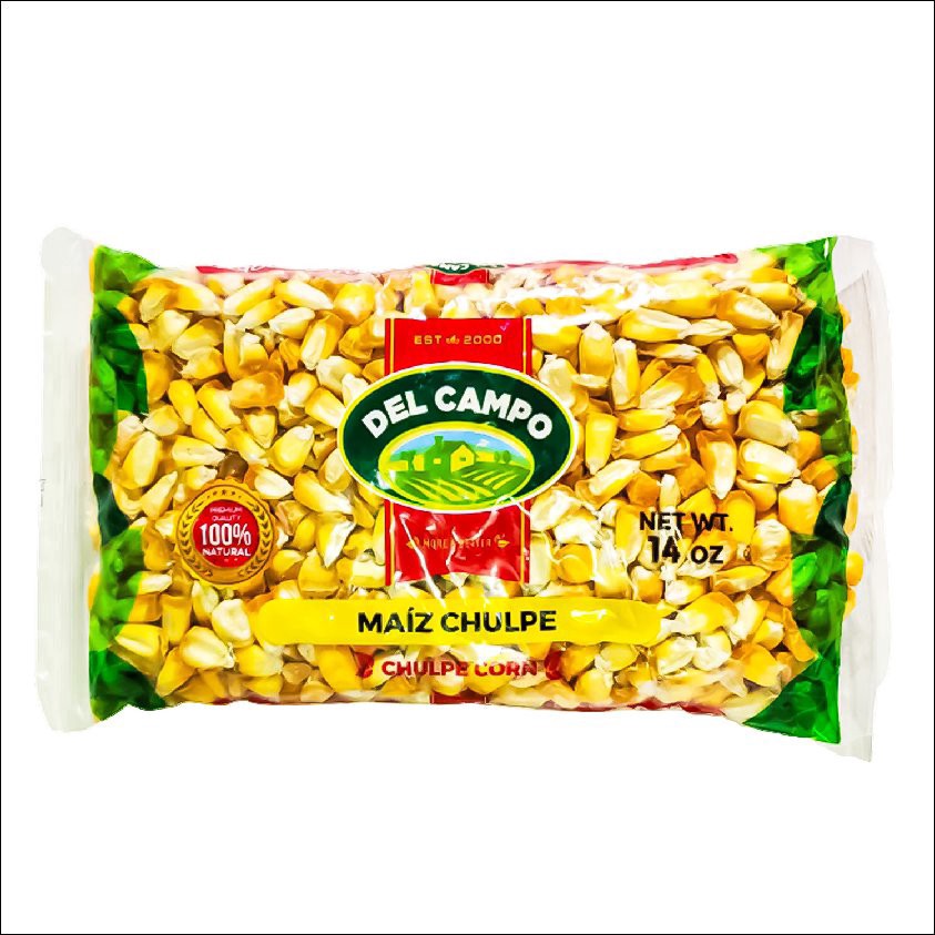 slide 1 of 1, Del Campo D/C Chulpe Corn 14Z, 14 oz