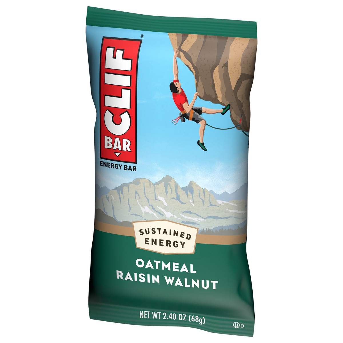 slide 6 of 11, CLIF BAR - Oatmeal Raisin Walnut - Made with Organic Oats - 10g Protein - Non-GMO - Plant Based - Energy Bar - 2.4 oz., 2.4 oz