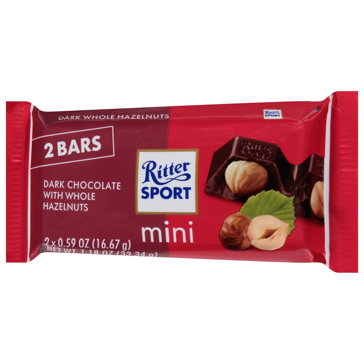 slide 5 of 9, Ritter Sport Dark Chocolate Hazelnut, 1.18z