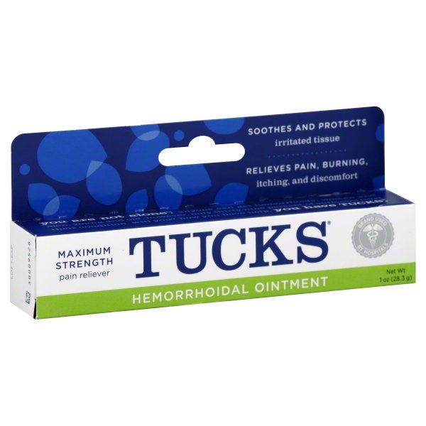 slide 1 of 1, Tucks Hemorrhoidal Ointment, Maximum Strength, 1 oz