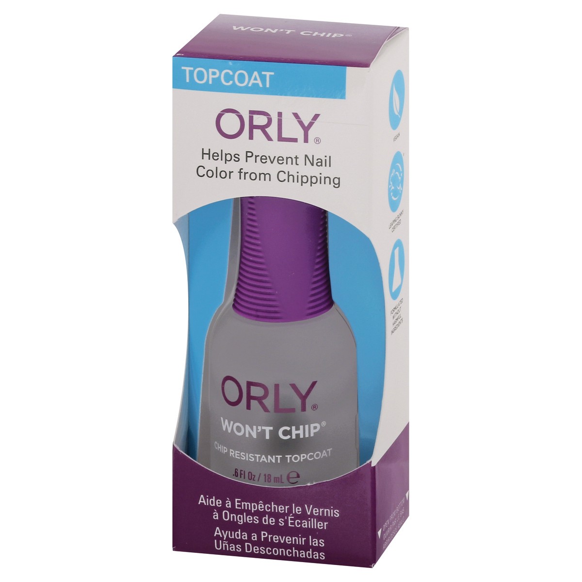 slide 9 of 12, Orly Won't Chip Topcoat, 0.6 oz