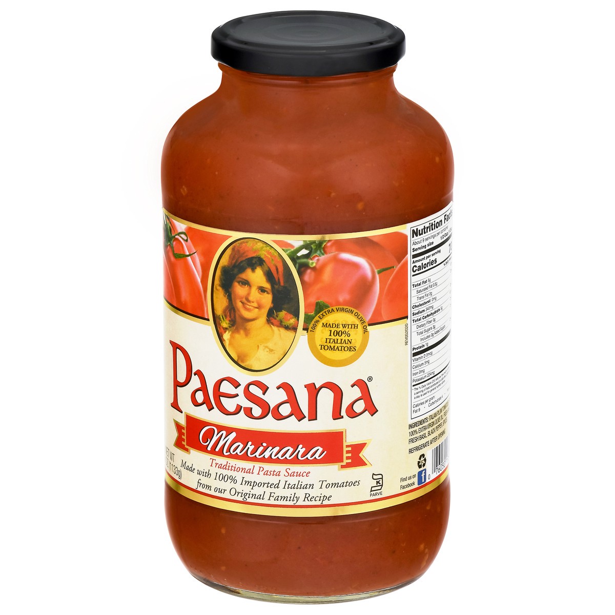 slide 6 of 14, Paesana Traditional Marinara Pasta Sauce 40 oz, 40 oz