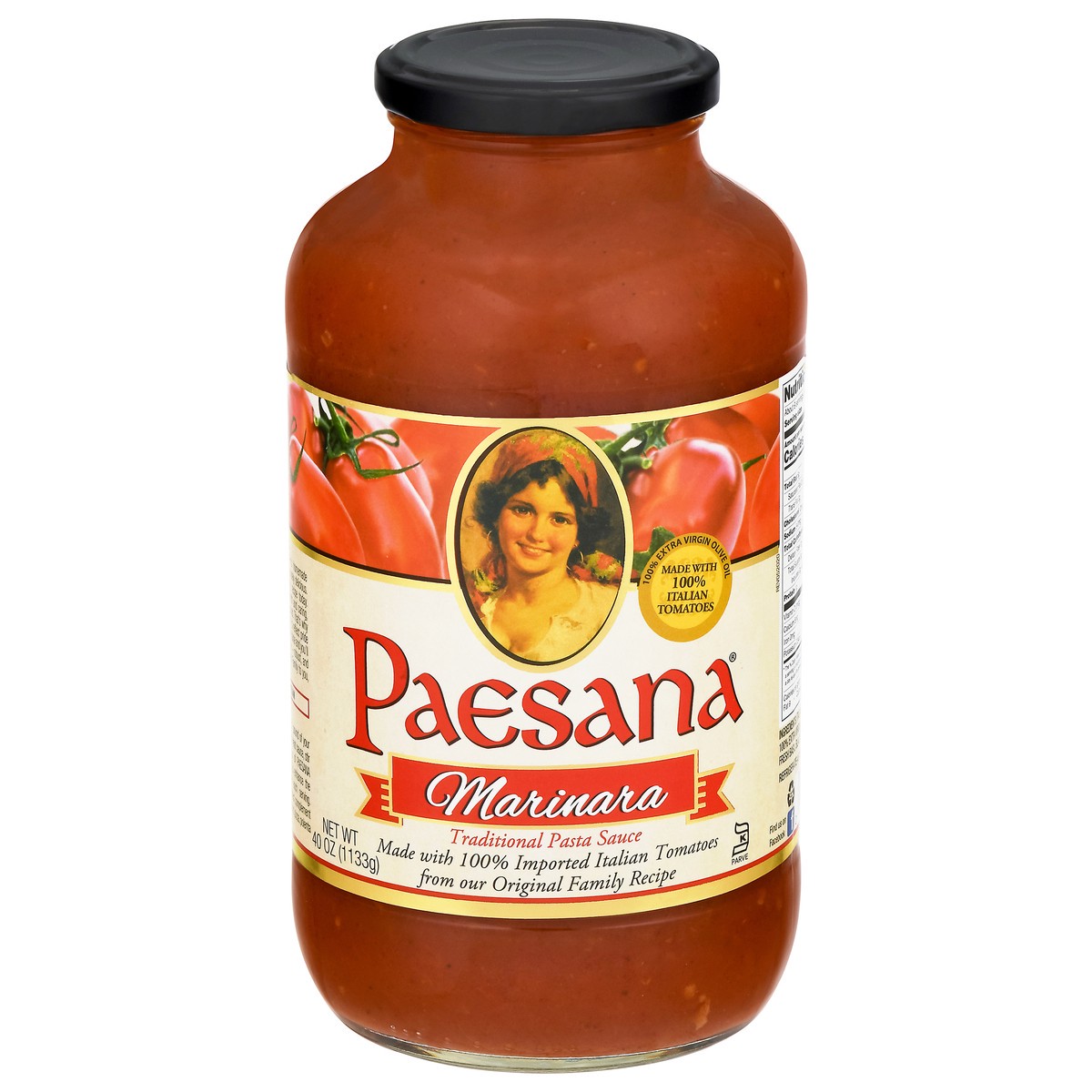 slide 8 of 14, Paesana Traditional Marinara Pasta Sauce 40 oz, 40 oz