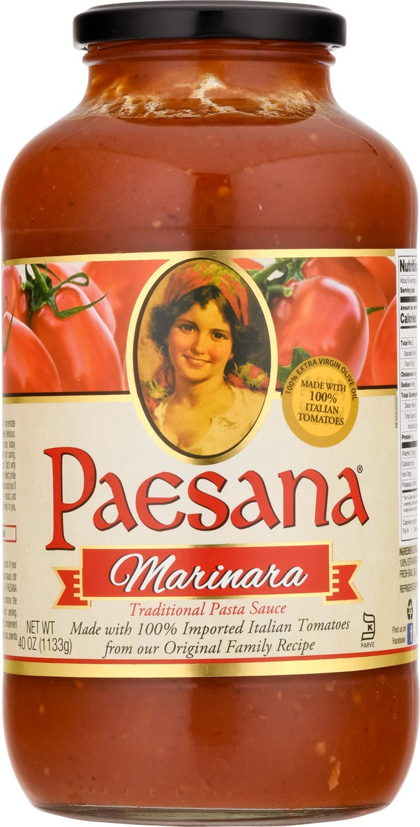 slide 1 of 14, Paesana Traditional Marinara Pasta Sauce 40 oz, 40 oz