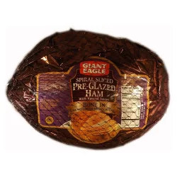 Giant Eagle Pre-Glazed Brwn Sugar Hlf Spiral Ham