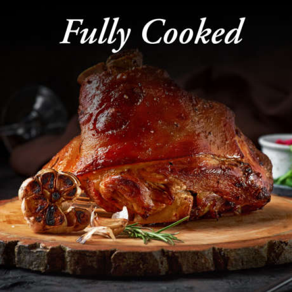 slide 7 of 16, Cook's Fully Cooked Bone-In Shank Portion Hickory Smoked Ham, per lb