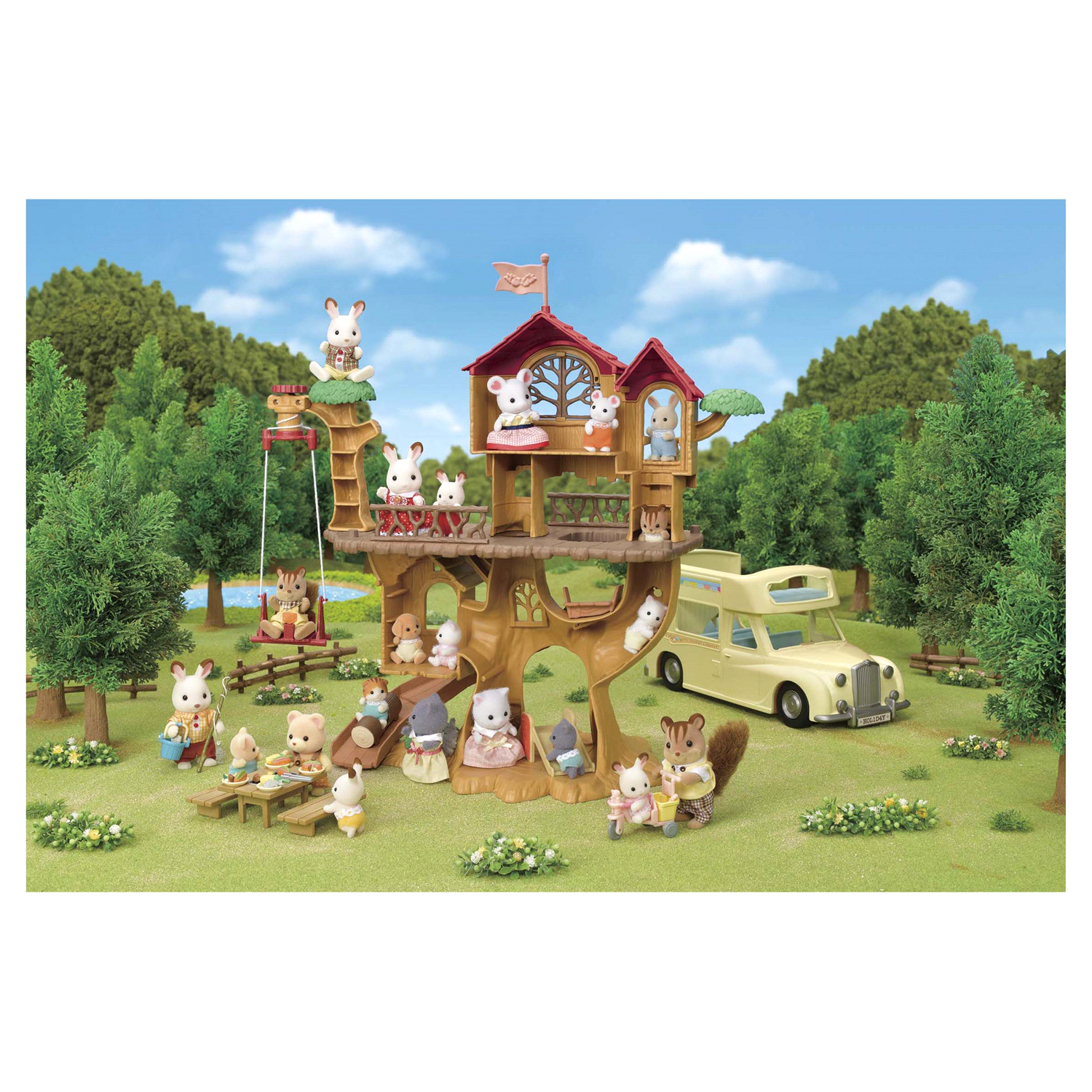 slide 3 of 4, Calico Critters Adventure Tree House, 1 ct