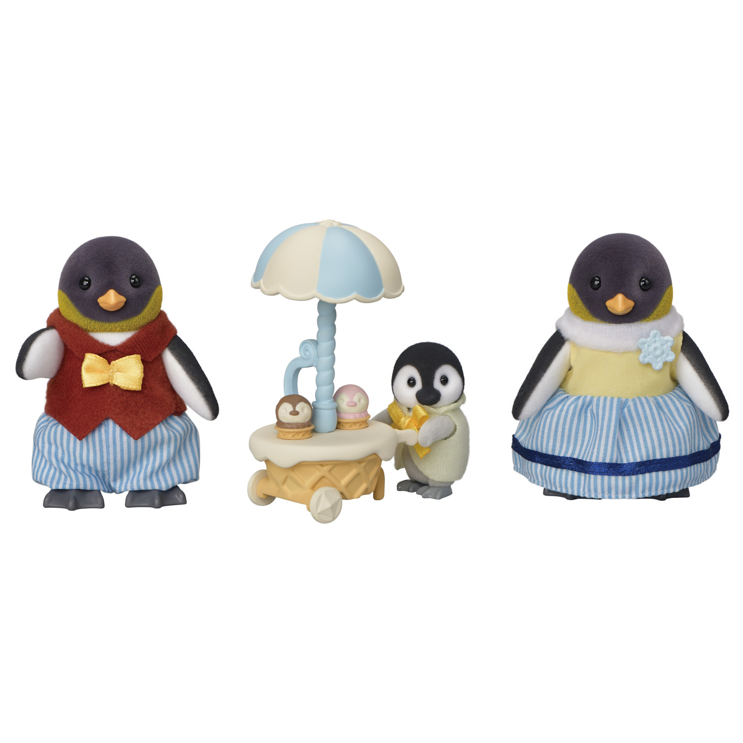 slide 2 of 4, Calico Critters Penguin Family, Set of 3 Collectible Doll Figures, 1 ct
