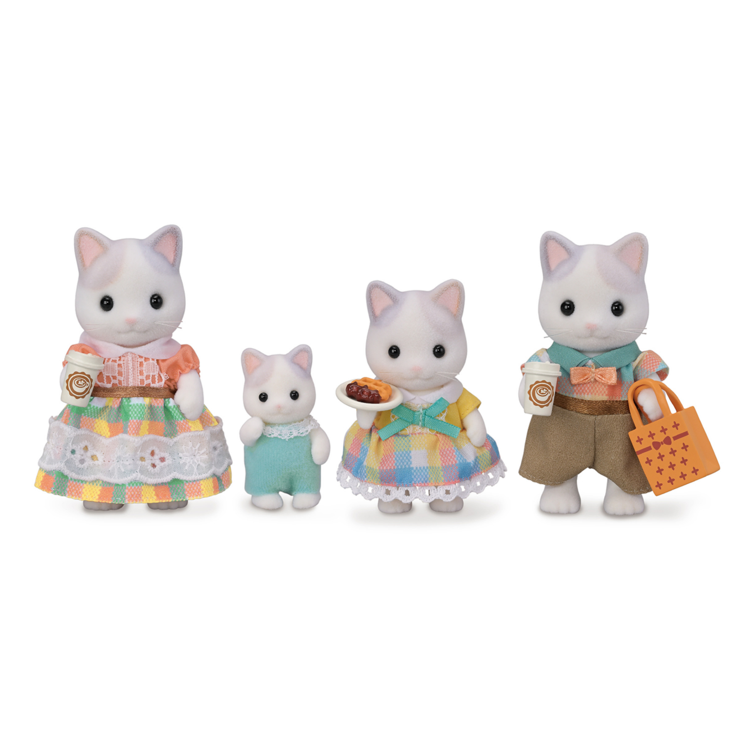 slide 2 of 8, Calico Critters Latte Cat Family, 1 ct