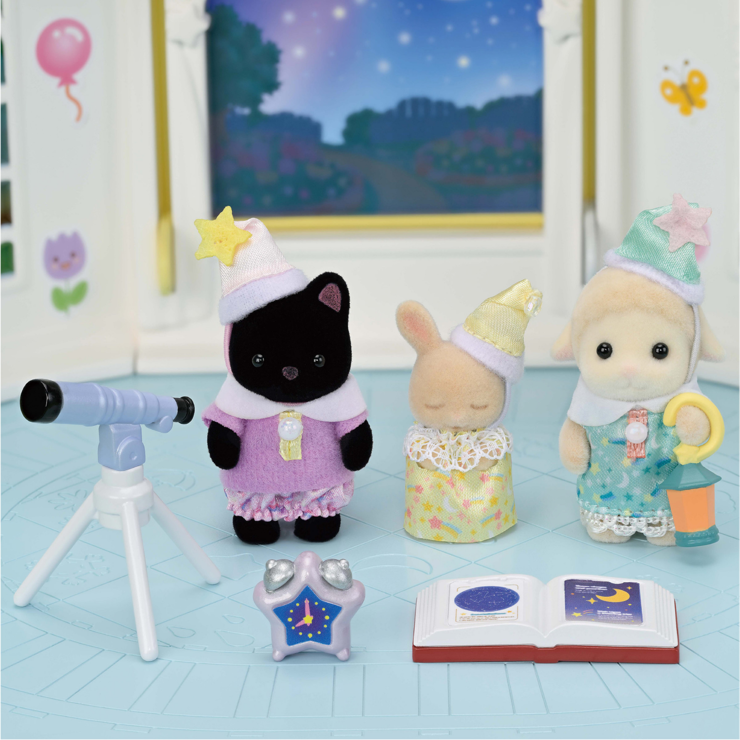 slide 3 of 5, Calico Critters Sleep Over Trio, 1 ct