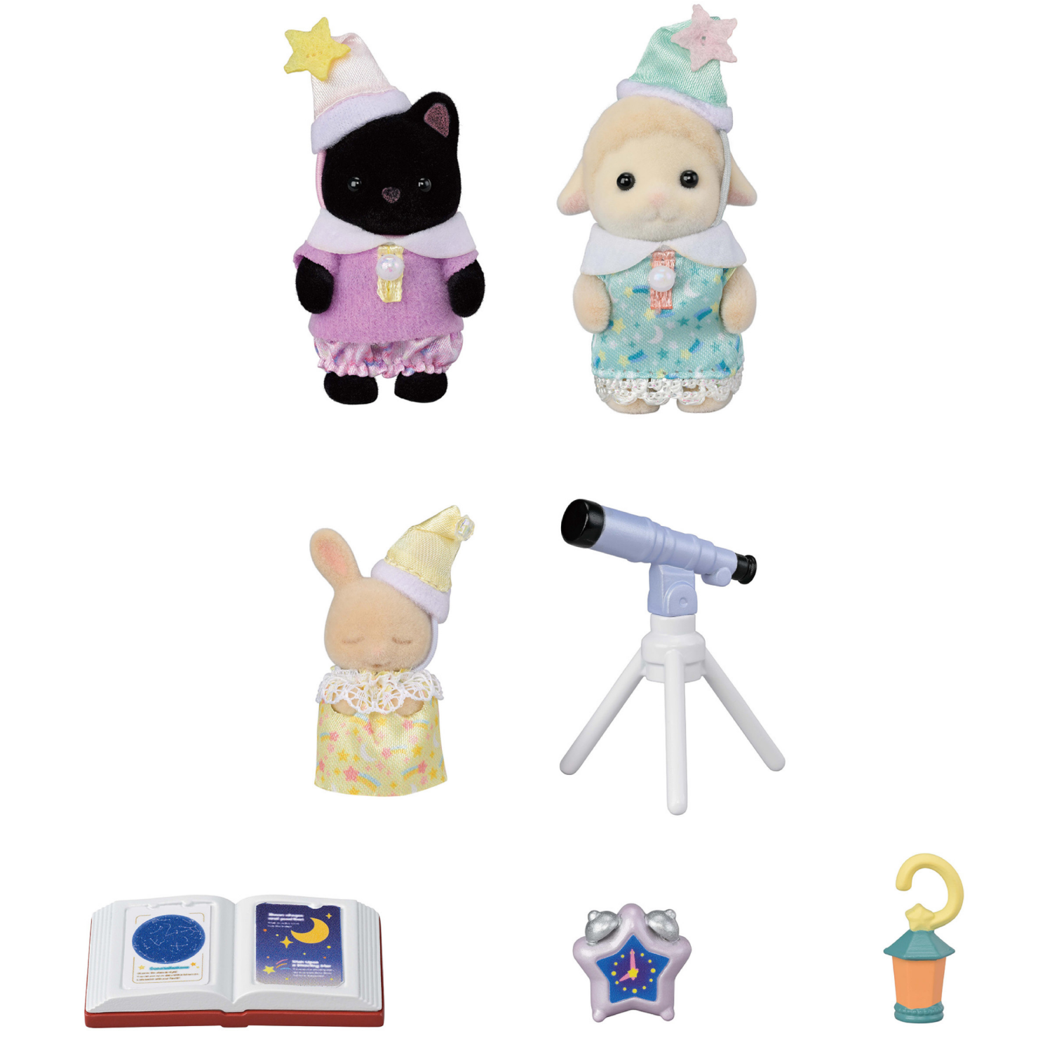 slide 5 of 5, Calico Critters Sleep Over Trio, 1 ct