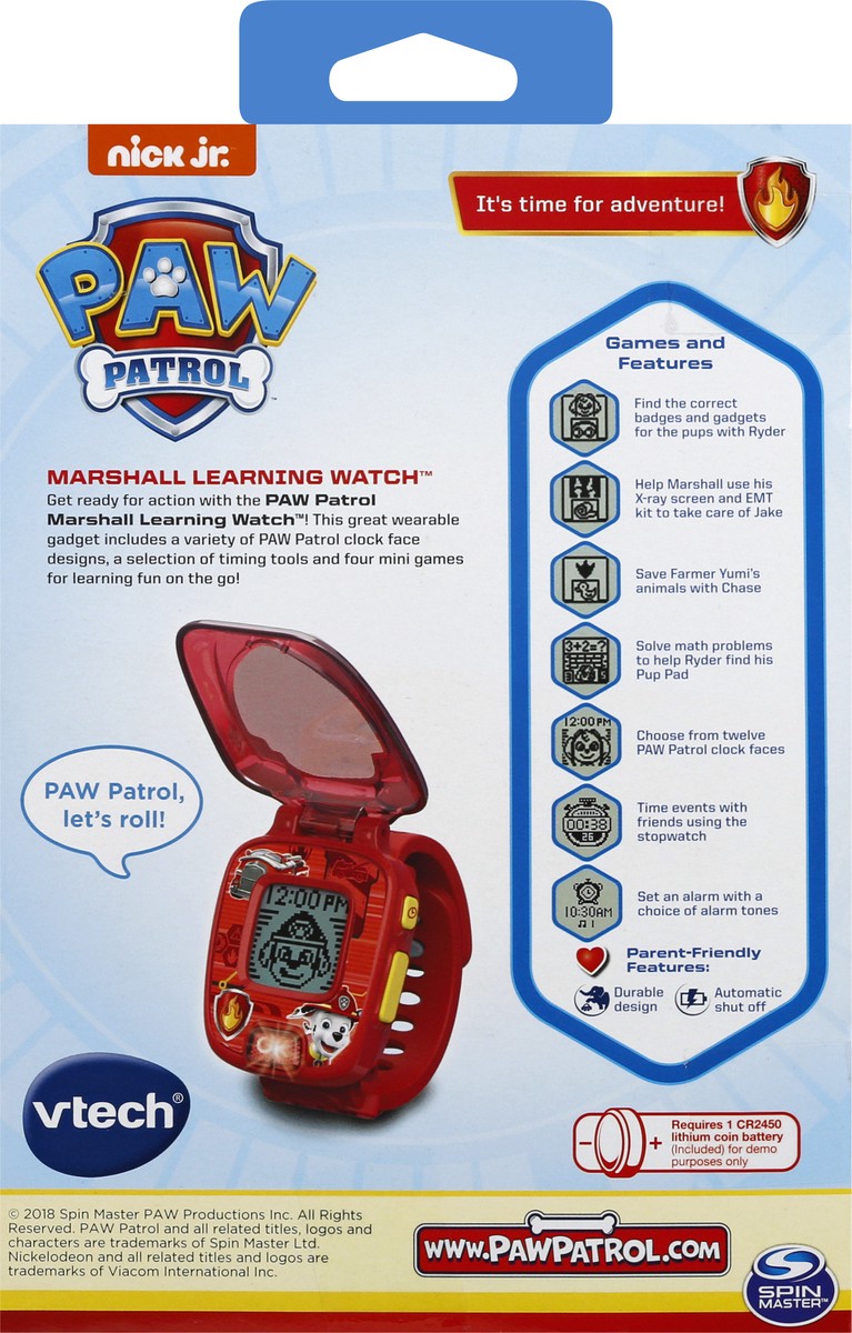 slide 5 of 9, VTech Paw Patrol Marshall Learning Watch 1 ea, 1 ct