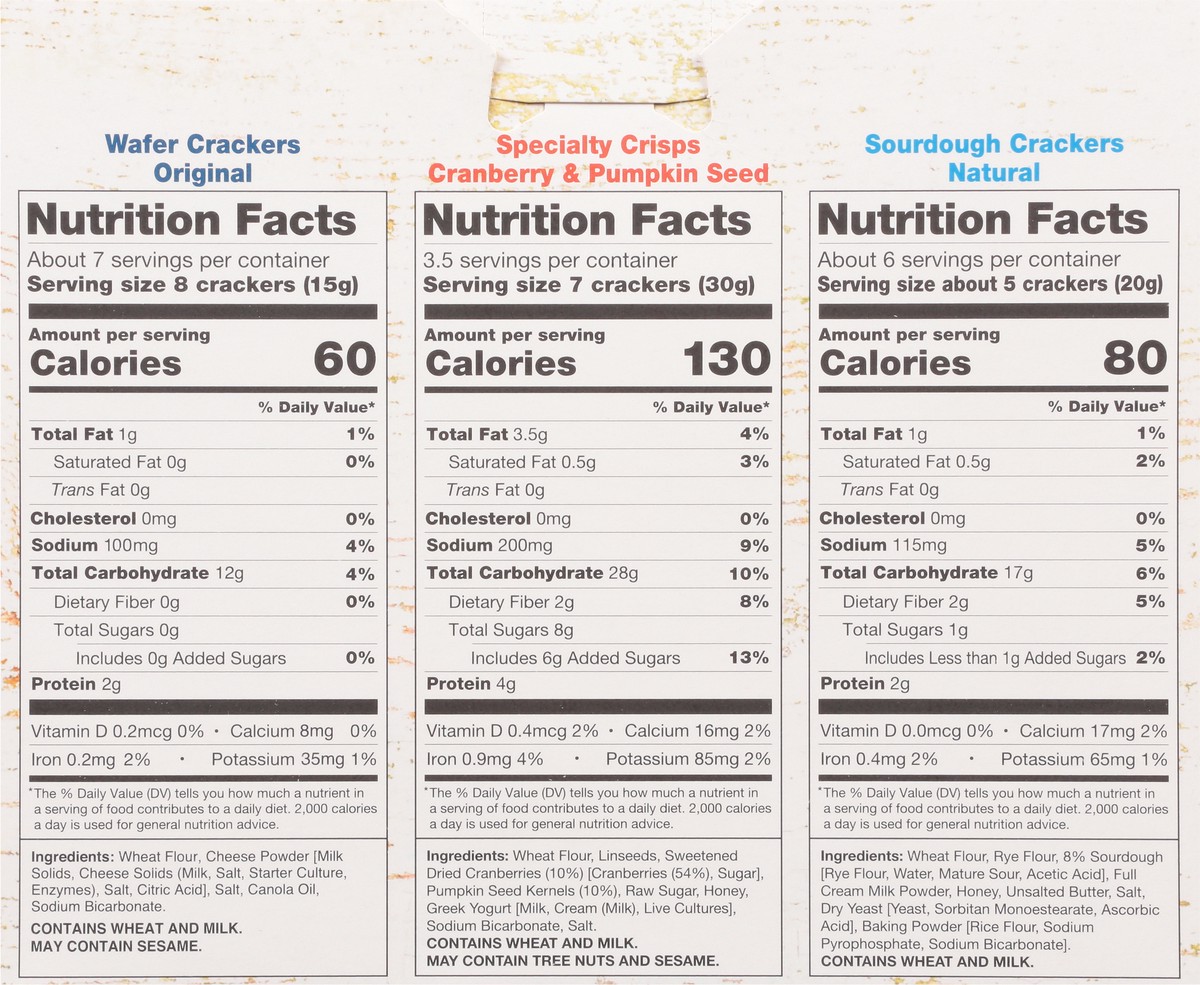 slide 8 of 9, 2s Company Crackers, Variety Pack, 3 ct