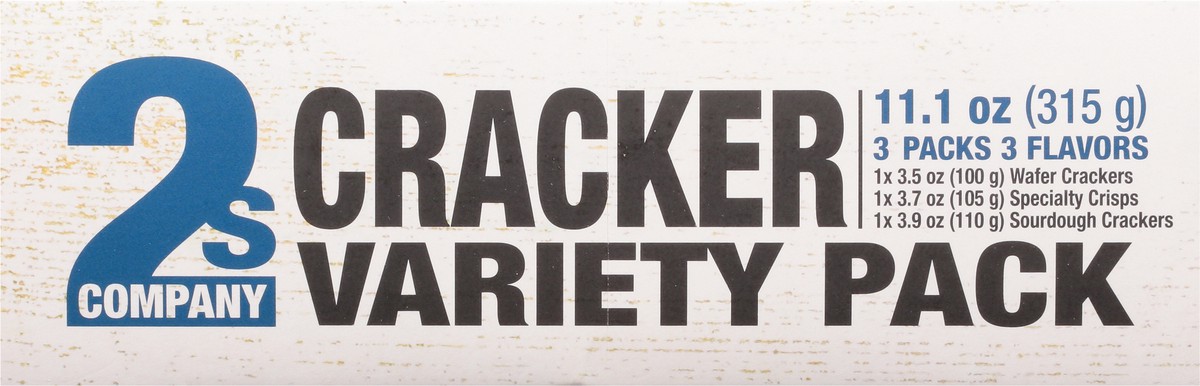 slide 3 of 9, 2s Company Crackers, Variety Pack, 3 ct
