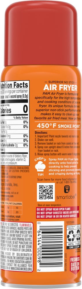 slide 2 of 3, PAM® Air Fryer No-Stick Cooking Spray, 6 oz