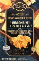 Private Selection Macaroni & Cheese, Creamy, 5 Cheese Blend, Bronze Cut, Wisconsin