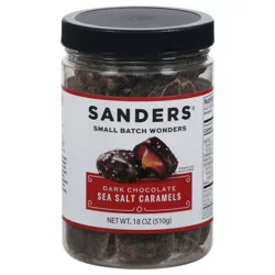 Sanders Dark Chocolate Sea Salt Caramels 18 oz