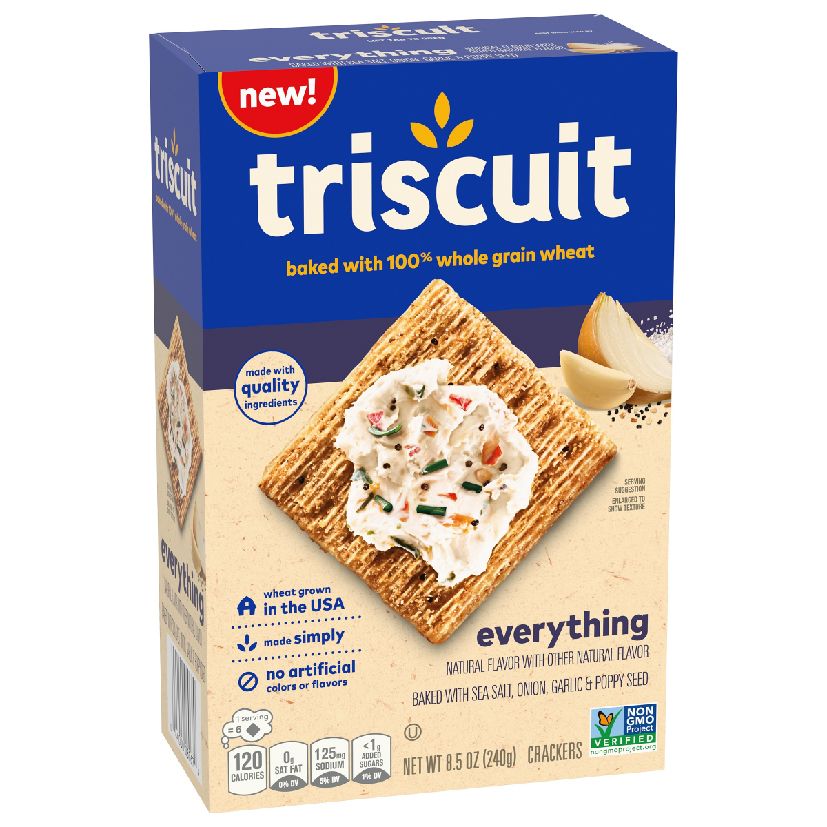 slide 10 of 13, Triscuit Crackers Everything Bagel Flavor - 8.5 oz, 8.5 oz