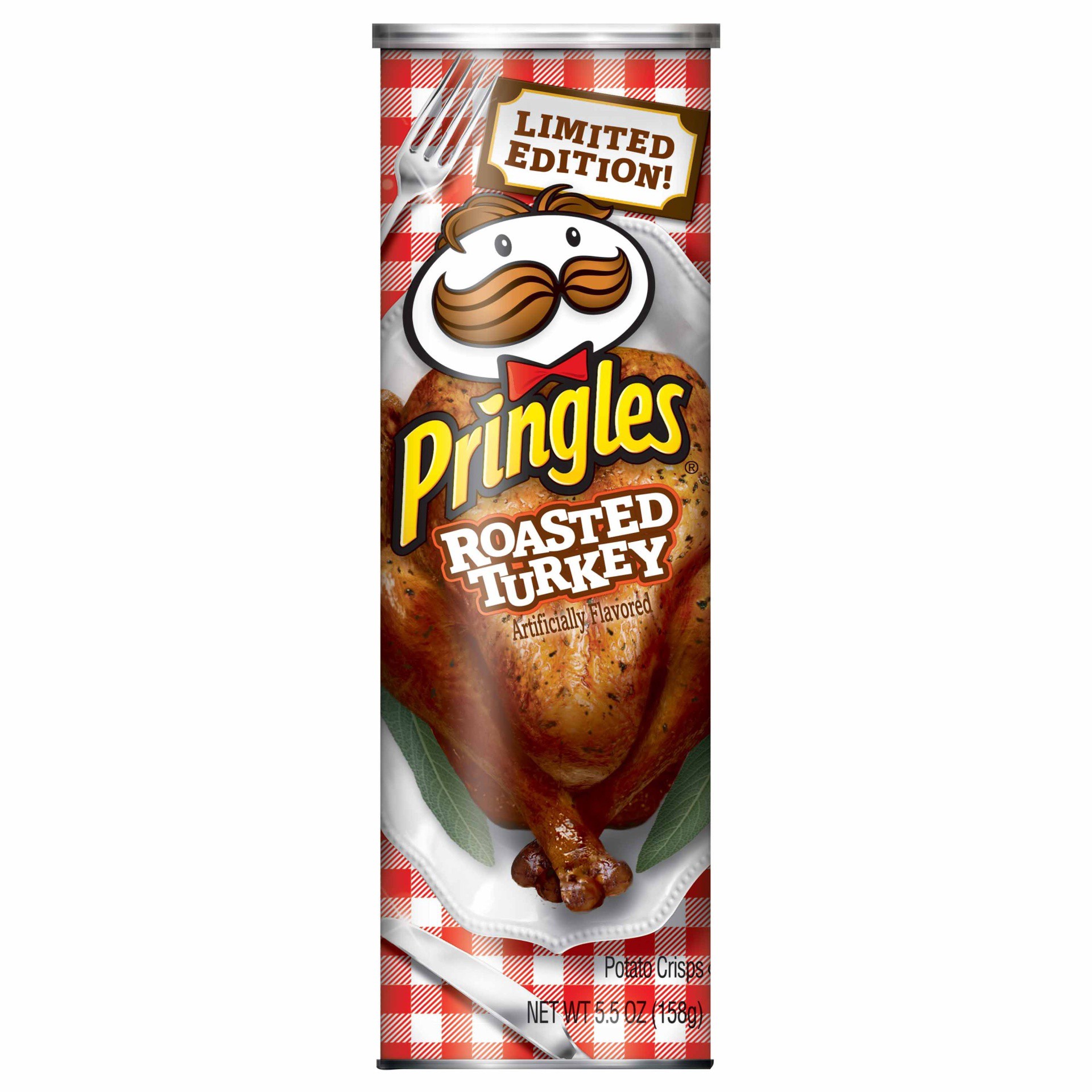 slide 4 of 5, Pringles Potato Crisps Chips Roasted Turkey, 5.5 oz