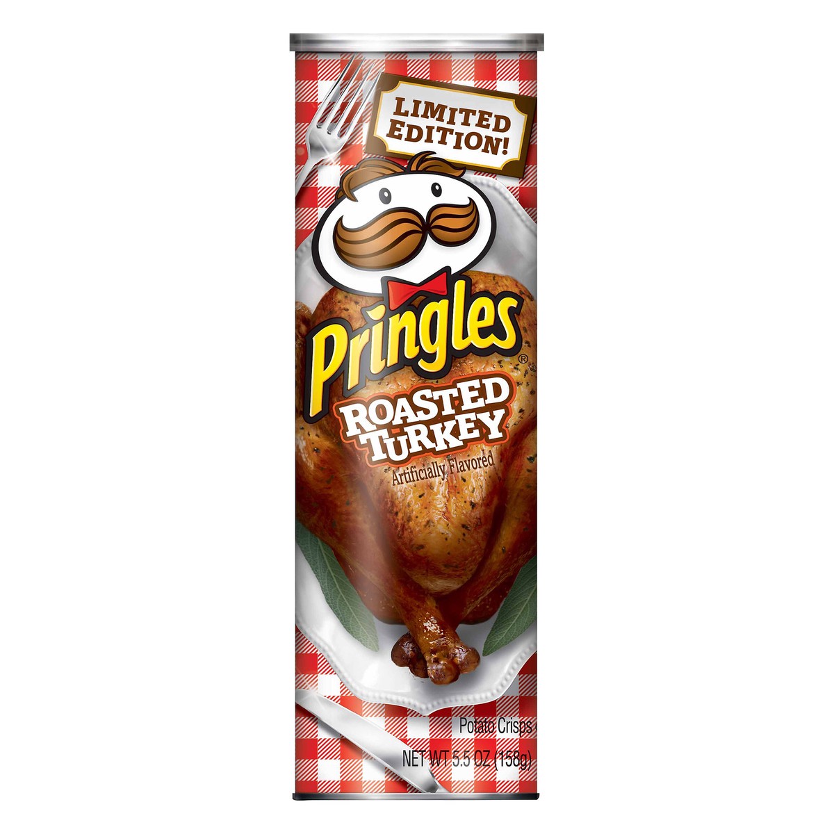 slide 1 of 5, Pringles Potato Crisps Chips Roasted Turkey, 5.5 oz