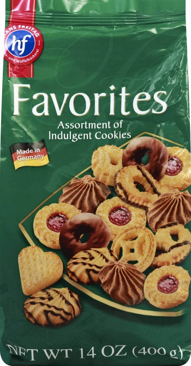 slide 9 of 10, Hans Freitag Favorites Assortment Of Indulgent Cookies, 14 oz