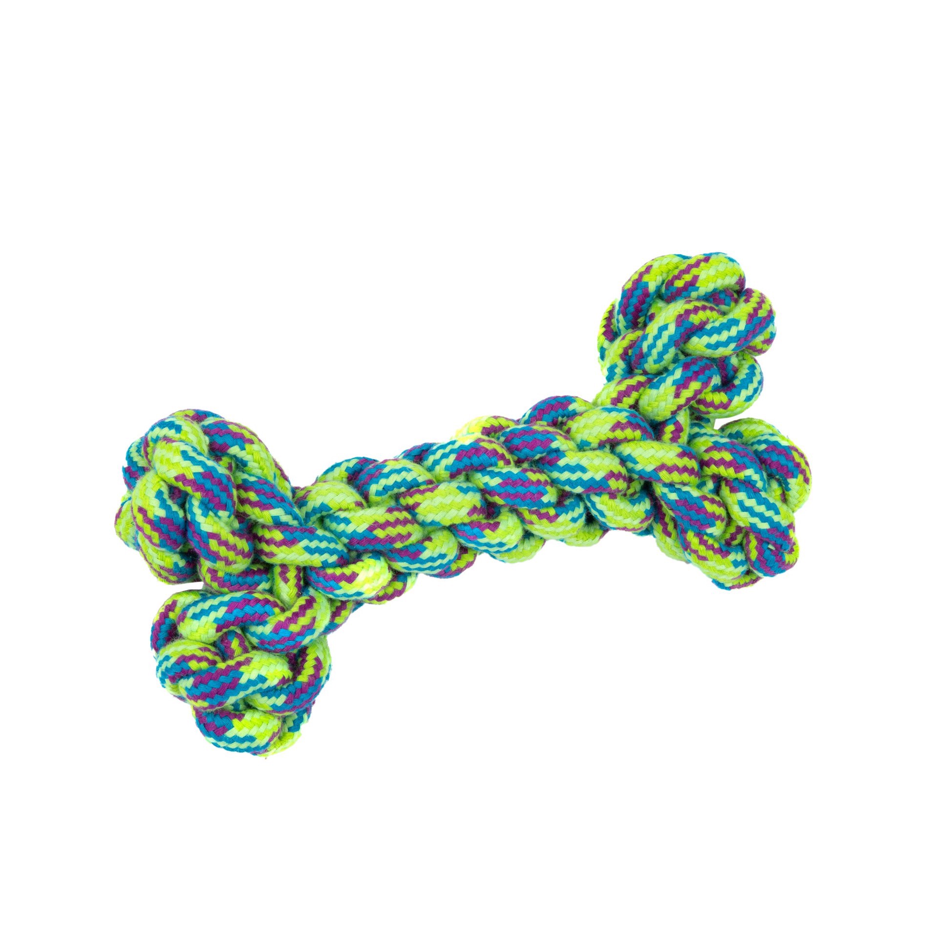 slide 1 of 1, Woof and Whiskers Rope Bone Weaved Dog Toy, 1 ct