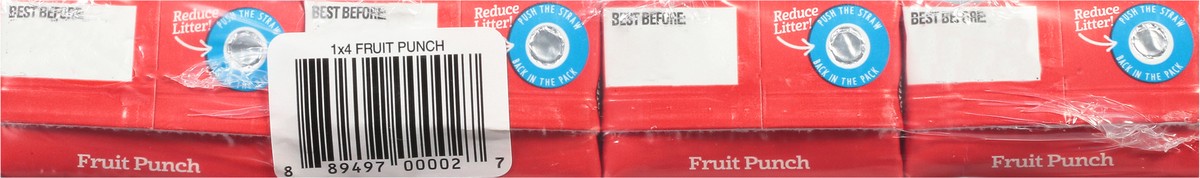 slide 6 of 9, Juicy Juice No Added Sugar Fruit Punch 100% Juice 4 - 4.23 fl oz Cartons, 4 ct