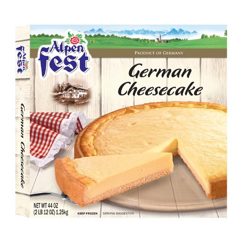 slide 1 of 1, Alpenfest frozen German cheesecake, 44 oz