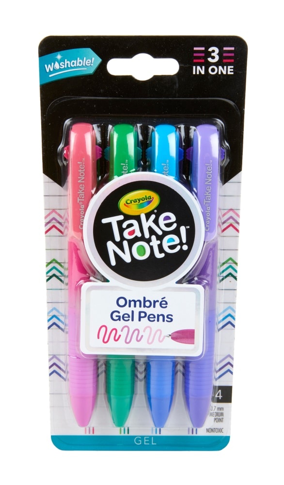 slide 1 of 1, Crayola Take Note! Ombre Gel Pens, 24 ct