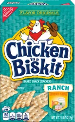 Nabsicoisco Chicken In A Biskit Original Baked Snack Crackers Ranch Flavor
