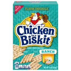 Nabisco Chicken in a Biskit Ranch Baked Snack Crackers, 7.5 oz