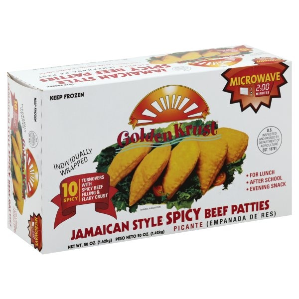 slide 1 of 4, Golden Krust Beef Patties 10 ea, 10 ct