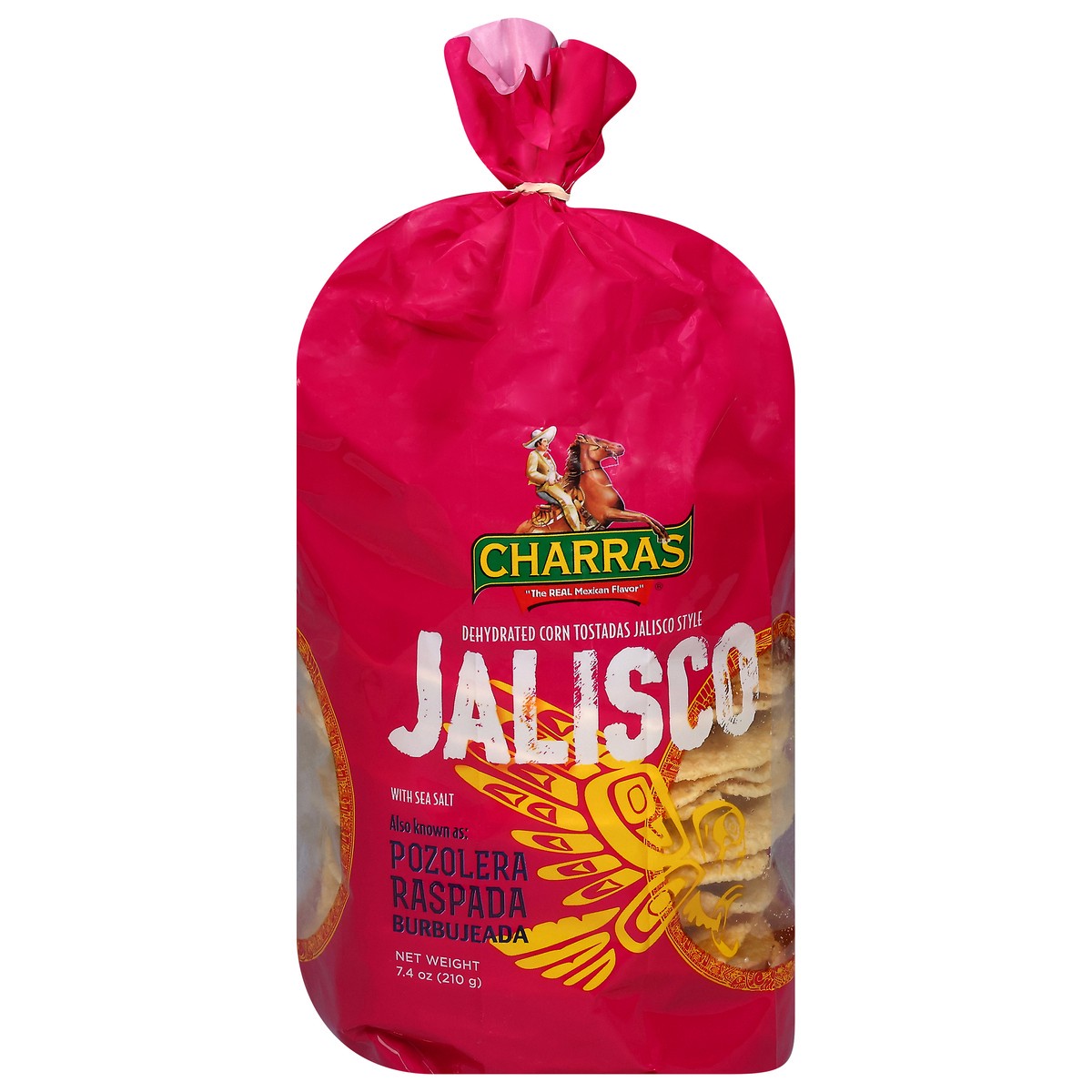 slide 10 of 13, Charras Jalisco Style Corn Tostadas, 7.4 oz