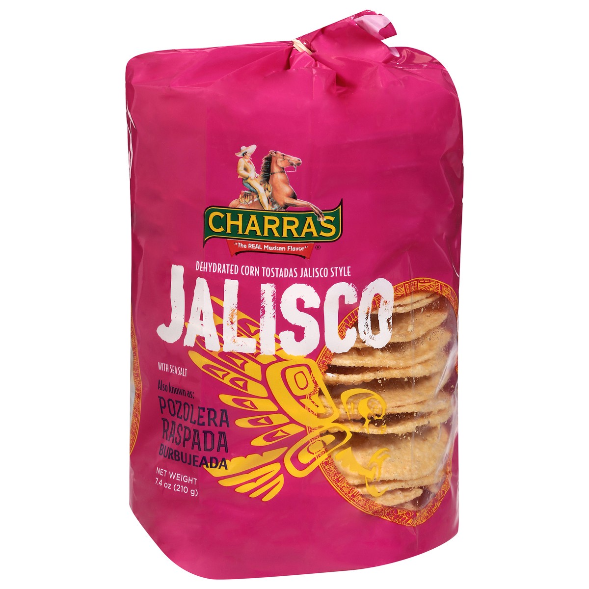 slide 1 of 13, Charras Jalisco Style Corn Tostadas, 7.4 oz