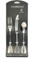 slide 1 of 1, Cambridge Paulina Satin Place Setting Flatware Set - Silver, 6 ct