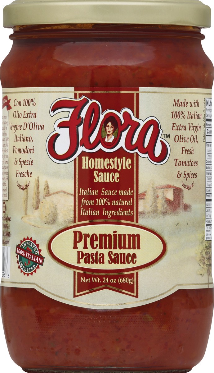 slide 1 of 3, Flora Pasta Sauce 24 oz, 24 oz