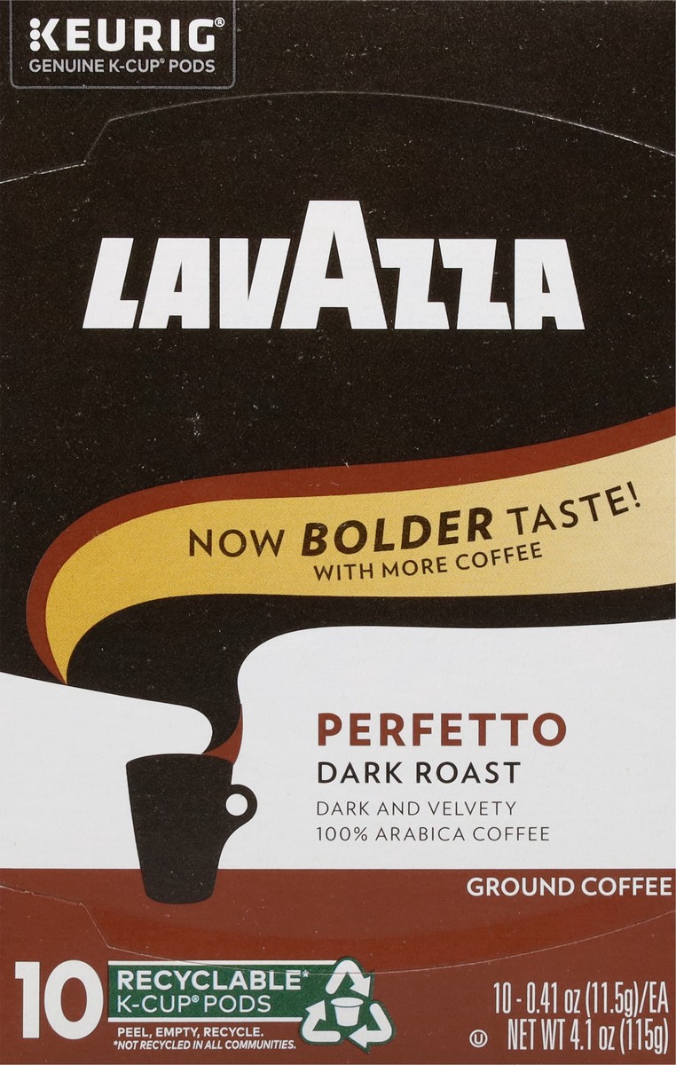 slide 4 of 16, Lavazza House Blend Perfetto, Single-Serve Keurig K-Cup Pods, Medium Roast Coffee, 10-Count Box, 10 ct