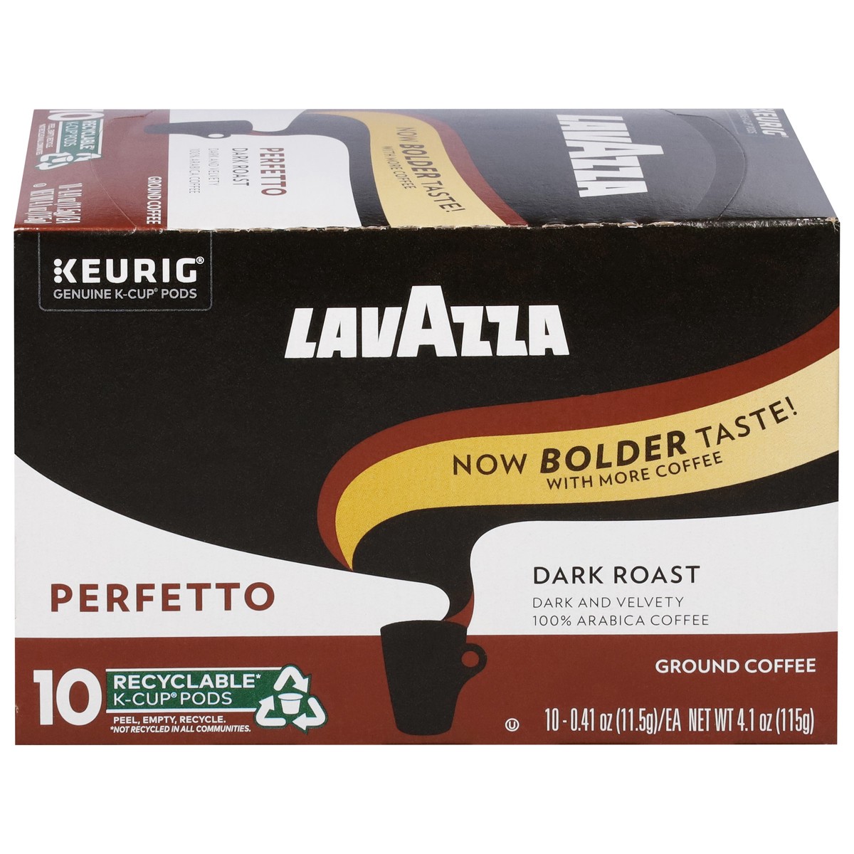 slide 11 of 16, Lavazza House Blend Perfetto, Single-Serve Keurig K-Cup Pods, Medium Roast Coffee, 10-Count Box, 10 ct