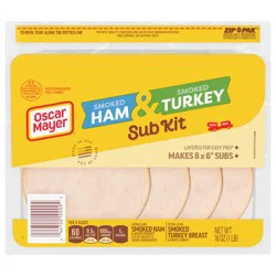Oscar Mayer SubKit Smoked Ham & Turkey 16 oz